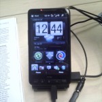 HTC HD2 Front Screen Front screen with weather and location details